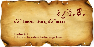 Álmos Benjámin névjegykártya
